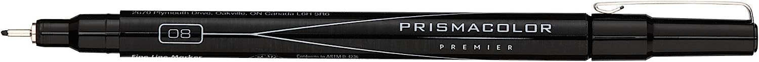 Prismacolor Premier Manga Illustration Markers, Assorted Tips, Black & Sepia, 8-Count - Image 10